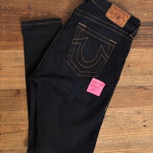 True Religion Women's Dark Blue Skinny Jeans size 30 (27” inseam)